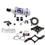 Nitrous Express 63540-05 4150 SINGLE ENTRY CROSSBAR PLATE SYSTEM, PRO POWER(100-500HP) W/5LB BOTTLE