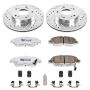 PowerStop K2386-26 Z26 Street Performance Ceramic Brake Pad and Drilled & Slotted Rotor Kit