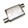JBA Universal Chambered Style 304SS Muffler 11x9.75x4 3in Inlet Diameter Offset/Offset