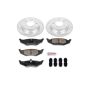 PowerStop K6263 Z23 Daily Driver Carbon-Fiber Ceramic Brake Pad and Drilled & Slotted Rotor Kit