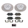 PowerStop SC8683 Semi-Coated Rotor and Low-Dust Ceramic Brake Pad Kit