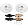 PowerStop CRK1684 Genuine Geomet Coated Rotor and Low-Dust Ceramic Brake Pad Kit