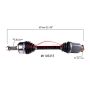 PROTECH AXLES MI10521E CV Axle Assembly