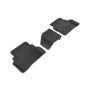 3D MAXpider 2017-2019 Mercedes-Benz E-Class Sedan W213 Kagu 2nd Row Floormats - Black