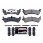 PowerStop Z23-667 PowerStop - Z23 Daily Driver Carbon-Fiber Ceramic Brake Pads with Hardware Kit