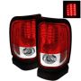 SPYDER 5002716 LED Tail Lights - Red Clear