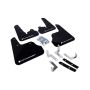 Rally Armor MF22-UR-BLK/WH Black Mud Flap/White Logo