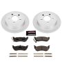 PowerStop CRK2197 Genuine Geomet Coated Rotor and Low-Dust Ceramic Brake Pad Kit