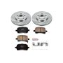 PowerStop KOE1617 OE Stock Replacement Low-Dust Ceramic Brake Pad and Rotor Kit