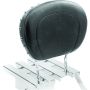 Mustang Motorcycle 75320 Mustang Harley FL Touring Sissy Bar Pad (12x9) w/Blk Pearl Studs - Black