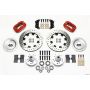 Wilwood 140-11547-DR Forged Dynalite Front Kit 12.19in Drill-Red Magnum Force Drop Spndle