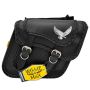 Willie & Max 58708-20 Universal Black Magic Compact Slant Saddlebags (12 in L x 9.5 in W x 5.5 in H) - Black