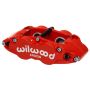 Wilwood 120-11876-RD Caliper-Narrow Superlite 4R - Red 1.12/1.12in Pistons 0.81in Disc
