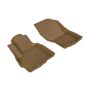 3D MAXpider 2011-2019 Mitsubishi Outlander Sport Kagu 1st Row Floormat - Tan