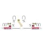 Skyjacker 7268 76-77 Ford F-150 7000 Dual Stabilizer Kit w/White Cylinders.