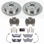 PowerStop KCOE866 OE Stock Replacement Low-Dust Ceramic Brake Pad, Rotor and Caliper Kit