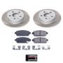 PowerStop SC5544 Semi-Coated Rotor and Low-Dust Ceramic Brake Pad Kit