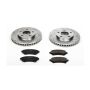 PowerStop K2553 Z23 Daily Driver Carbon-Fiber Ceramic Brake Pad and Drilled & Slotted Rotor Kit