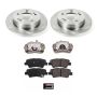 PowerStop KCOE6501B OE Stock Replacement Low-Dust Ceramic Brake Pad, Rotor and Caliper Kit