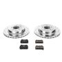 PowerStop K4741 Z23 Daily Driver Carbon-Fiber Ceramic Brake Pad and Drilled & Slotted Rotor Kit