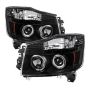 SPYDER 5011572 Projector Headlights - LED Halo - Black