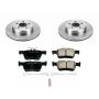 PowerStop KOE6817 OE Stock Replacement Low-Dust Ceramic Brake Pad and Rotor Kit