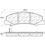 Stoptech 309.11590 Sport Brake Pads w/Shims and Hardware - Rear