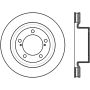 StopTech 17-18 Lexus LX SportStop Cryo Slotted & Drilled Front Right Rotor