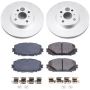 PowerStop CRK6104 Genuine Geomet Coated Rotor and Low-Dust Ceramic Brake Pad Kit