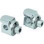 Kuryakyn 8894 Non-Pivot Splined Peg Adapter Harley-Davidson Models Chrome