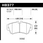 Hawk Performance HB377N.760 HP Plus Disc Brake Pad