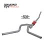 Diamond Eye Performance K4214A-RP Diamond Eye KIT 4in TB MFLR RPLCMENT PIPE DUAL AL: 94-02 DODGE CUMMINS 5.9L