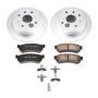 PowerStop CRK5898 Genuine Geomet Coated Rotor and Low-Dust Ceramic Brake Pad Kit
