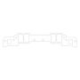Cometic Gasket C5541-047 Cometic Chevy Gen1 Small Block V8 .047in Fiber Intake Mani Gskt Set-1.350in x 2.250in Port