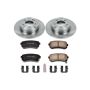 PowerStop KOE6936 OE Stock Replacement Low-Dust Ceramic Brake Pad and Rotor Kit