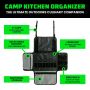 Rhino USA AC-SBCAMPKIT-BLK Camp Kitchen Organizer Bag (Black)