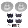 PowerStop ESK6731 Genuine Geomet Coated Rotors, ECE-R90 Brake Pads + Hardware Kit