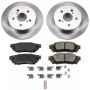 PowerStop KOE7739 OE Stock Replacement Low-Dust Ceramic Brake Pad and Rotor Kit