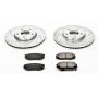 PowerStop K4647 Z23 Daily Driver Carbon-Fiber Ceramic Brake Pad and Drilled & Slotted Rotor Kit