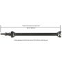 CARDONE Reman 65-1017 Remanufactured Driveshaft / Prop Shaft