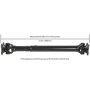 CARDONE Reman 65-5038 Remanufactured Driveshaft / Prop Shaft