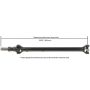 CARDONE Reman 65-9520 Remanufactured Driveshaft / Prop Shaft