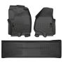 HUSKY LINERS HSK99711 Front & 2nd Seat Floor Liners Black