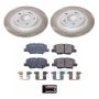 PowerStop SC6976 Semi-Coated Rotor and Low-Dust Ceramic Brake Pad Kit