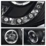 SPYDER 5078650 Projector Headlights - LED Halo - Black Smoke