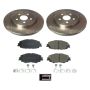 PowerStop KOE8328 OE Stock Replacement Low-Dust Ceramic Brake Pad and Rotor Kit