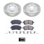 PowerStop SC2369 Semi-Coated Rotor and Low-Dust Ceramic Brake Pad Kit