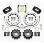 Wilwood 140-13013-D Dynapro Radial Rear Kit 12.88in Drilled 2006-2007 Subaru WRX w/Lines
