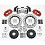 Wilwood 140-10284-DR Narrow Superlite 6R Front Hub Kit 14.00in Drill Red Large GM 57-70 Drop Spindle