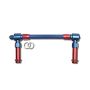 Russell 641160 Performance -8 AN to -8 AN Twist-Lok Holley 4150 Dual Inlet Carb Kit (Red/Blue)